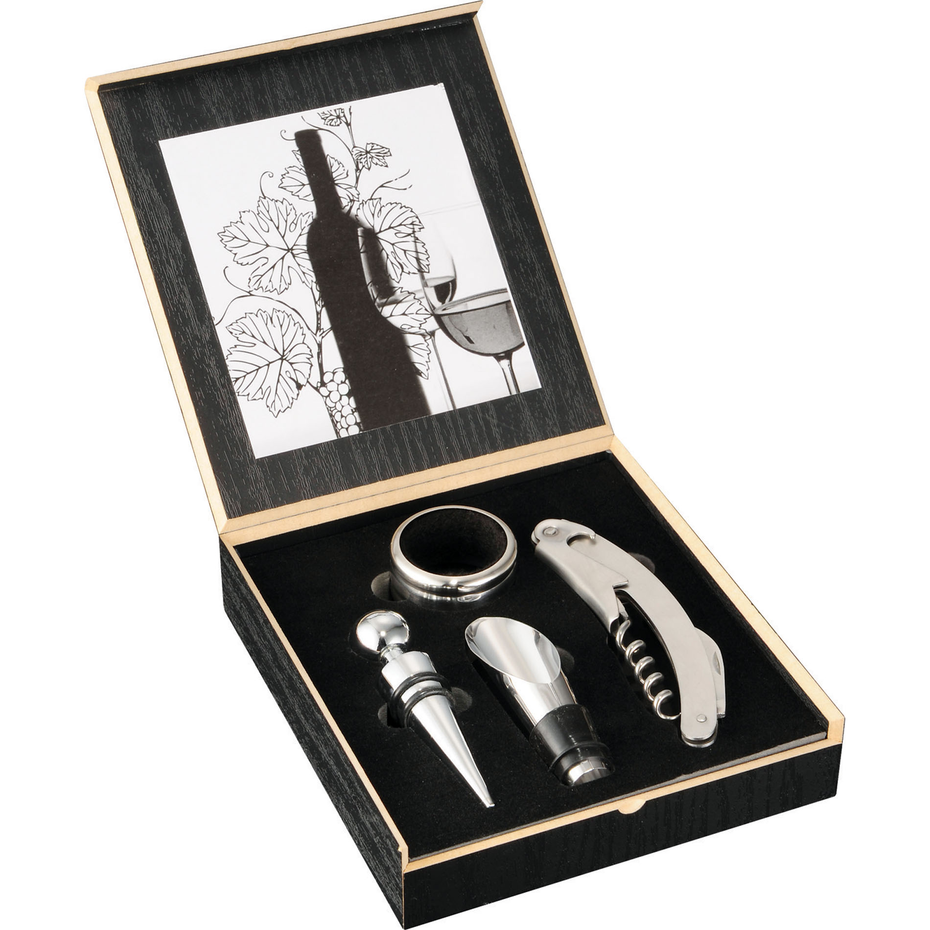 Promotional Gifts & Kits | Belgio 4-Piece Wine Ensemble