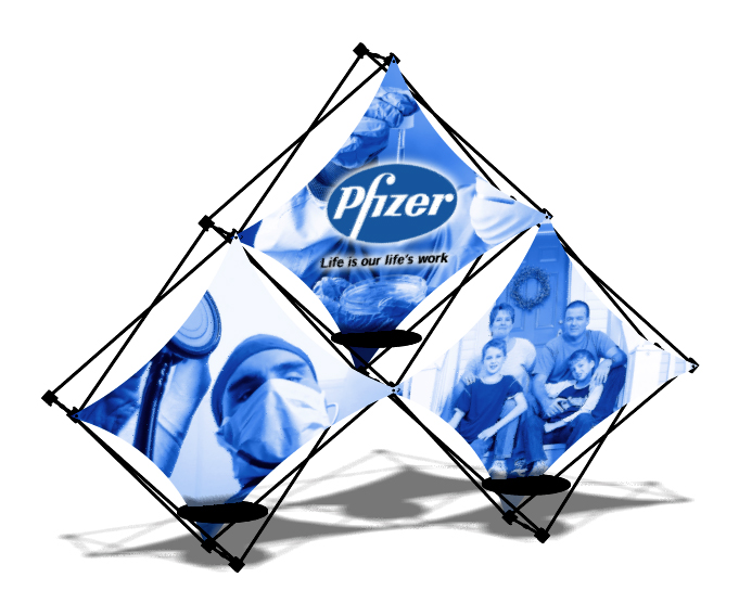 Xpressions 3 Quad Pop Up Displays | Trade Show Displays