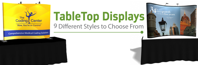Table Top Displays | Trade Show Displays by ShopForExhibits