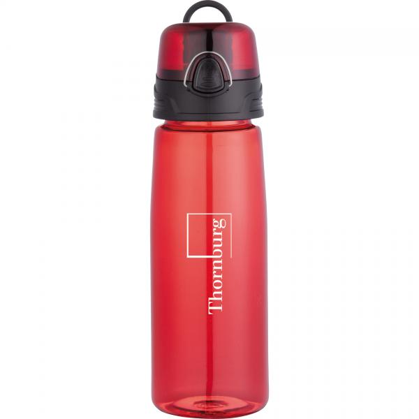 MIP Brand 25 oz Aluminum Sports Water Travel Bottle Heart Love Travel  Airplane (Red) 