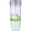 Promotional Giveaway Drinkware | Hot & Cold Flip N Sip Vortex Tumbler 20oz Clear