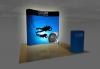 Pop up Displays | VBurst 8' Kit Curved BACKLIT 10'x10' space