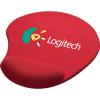 Promotional Giveaway Office | Solid Jersey Gel Mouse Pad / Wrist Rest Red