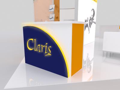 Display Rentals | 20 x 20 Island Claris Booth