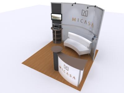 VK-1323 10 Ft Visionary Designs | Trade Show Displays  