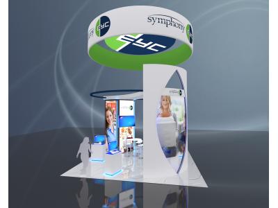 Display Rentals | 20 x 20 Island Custom Symphony Booth