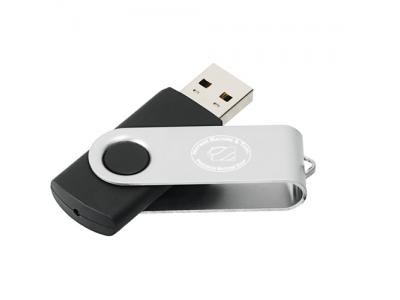 Promotional Giveaway Technology | Rotate Flash Drive 2GB Black