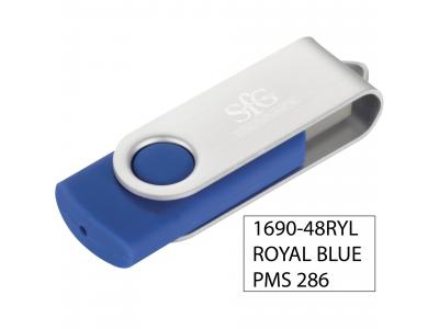 Promotional Giveaway Technology | Rotate Flash Drive 2GB Royal