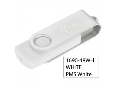 Promotional Giveaway Technology | Rotate Flash Drive 2GB White