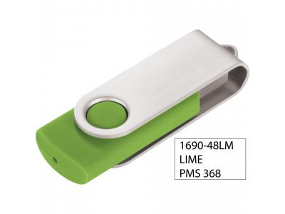 Promotional Giveaway Technology | Rotate Flash Drive 2GB Lime
