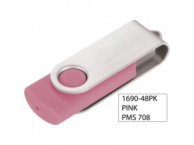 Promotional Giveaway Technology | Rotate Flash Drive 2GB Pink