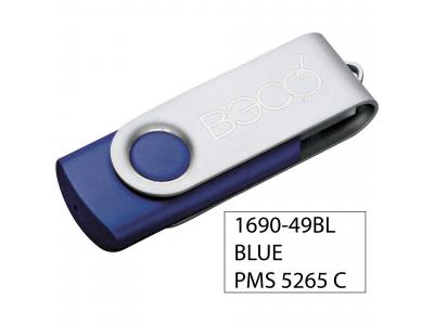 Promotional Giveaway Technology | Rotate Flash Drive 4GB Blue