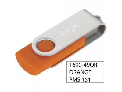 Promotional Giveaway Technology | Rotate Flash Drive 4GB Orange