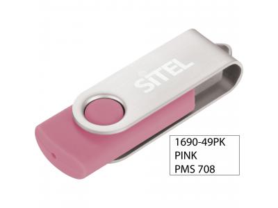 Promotional Giveaway Technology | Rotate Flash Drive 4GB Pink