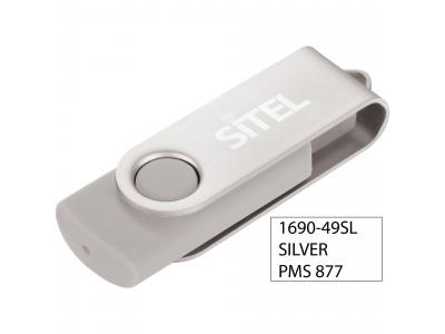 Promotional Giveaway Technology | Rotate Flash Drive 4GB Silver