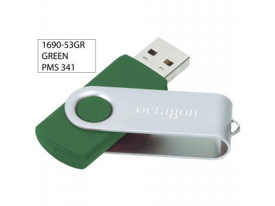 Promotional Giveaway Technology | Rotate Flashdrive 8GB Green