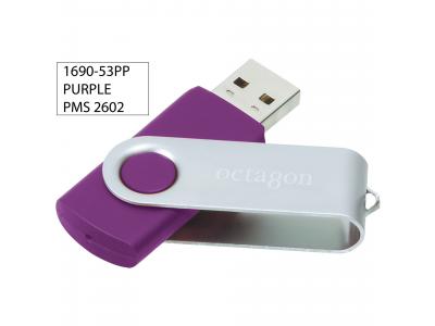 Promotional Giveaway Technology | Rotate Flashdrive 8GB Purple
