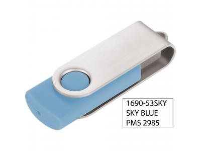 Promotional Giveaway Technology | Rotate Flashdrive 8GB Sky Blue