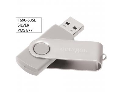 Promotional Giveaway Technology | Rotate Flashdrive 8GB Silver