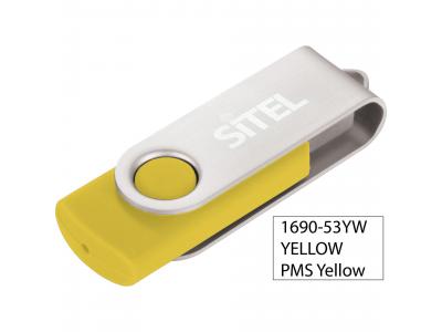 Promotional Giveaway Technology | Rotate Flashdrive 8GB Yellow