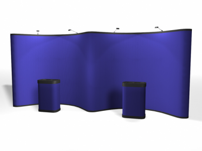 20' Gullwing Fabric Pop Up Displays | Pop Up Display