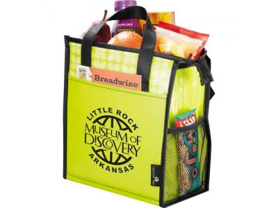 Promotional Giveaway Bags | Laminated Non-Woven Lunch Bag Lime