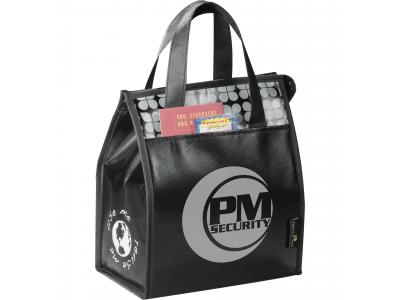 Promotional Giveaway Bags | Laminated Non-Woven Lunch Bag Black