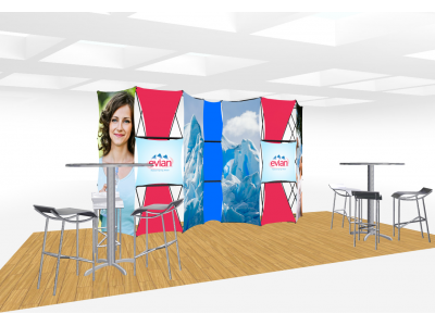 Xpressions Connex 10x20 Pop Up Displays Kit E | Trade Show Displays 