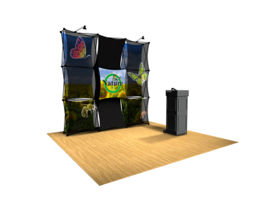 Xpressions Sheer 3x3 Pop Up Displays Kit A | Trade Show Displays