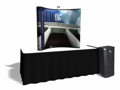 6 Ft Table Top w/All Photo Murals | Trade Show Displays by ShopForExhibits