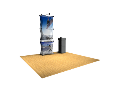 Xpressions Sheer 1x3 Pop Up Displays Kit A | Trade Show Displays