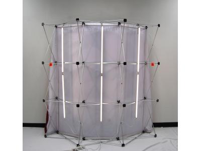Pop up Displays | VBurst 10' Kit Curved BACKLIT Light & Frame