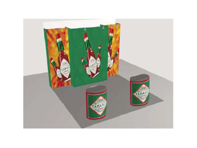 Pop Up Displays | 10’ VBurst Pop Up Display Kit E