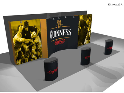 Pop Up Displays | 20’ VBurst Pop Up Display Kit A