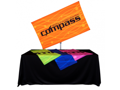 Compass Table Top Banner Stand Tilt