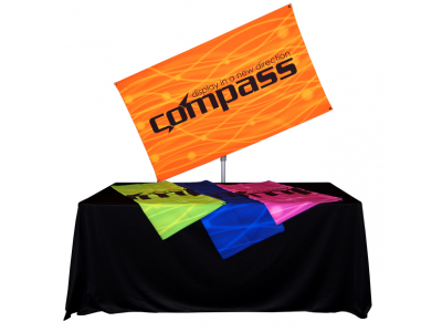 Table Top Displays | Compass 3 Lightweight Banner Stand