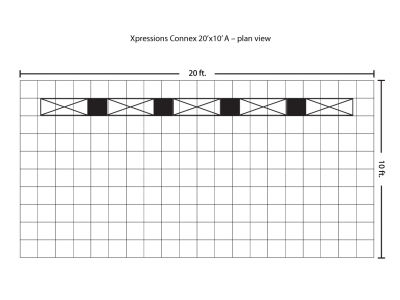 Xpressions Connex 10x20 Pop Up Displays Kit A | Trade Show Displays