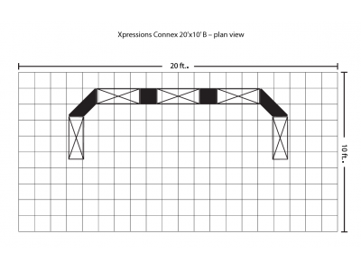 Xpressions Connex 10x20 Pop Up Displays Kit B | Trade Show Displays