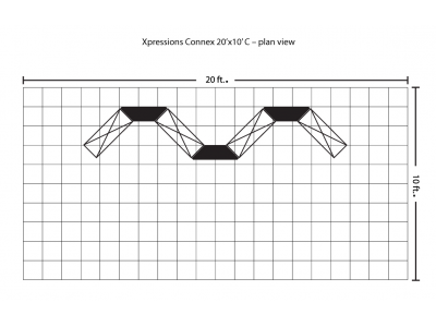 Xpressions Connex 10x20 Pop Up Displays Kit C | Trade Show Displays