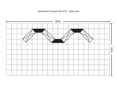 Xpressions Connex 10x20 Pop Up Displays Kit D | Trade Show Displays