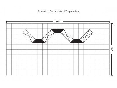 Xpressions Connex 10x20 Pop Up Displays Kit E | Trade Show Displays 