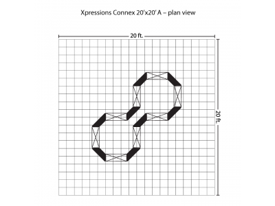 Xpressions Connex 20x20 Pop Up Displays Kit A | Trade Show Displays