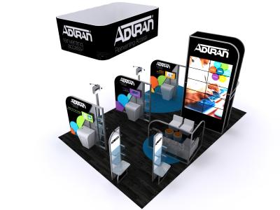 DM-1051 Hybrid Exhibit | Custom Modular Hybrid Displays  