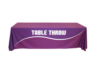 Dye Sublimation Printed Table Throws | Trade Show Display Accessories