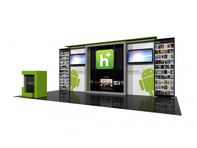 Eco-2008 | Eco Smart Hybrid Custom Modular Trade Show Display - right view