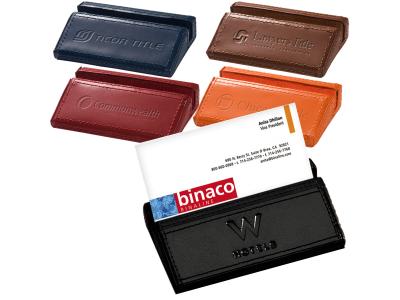 Promotional Giveaway Notes & Office Desktop | Soho Desk Business Card Holder