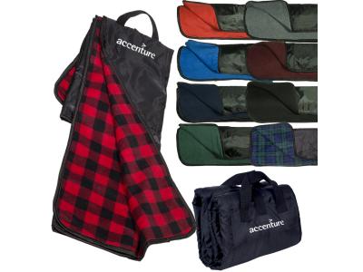 Promotional Giveaway Gifts & Kits | Fleece/Nylon Picnic Blanket 