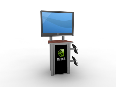 MOD - 1245  Monitor Stand | Counters Pedestals Kiosks & Workstations