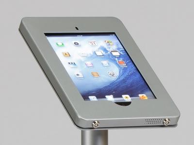 MOD-1338 iPad Kiosk clamshell face close up