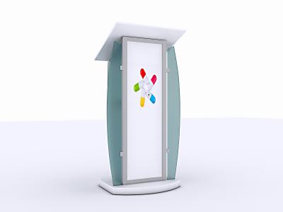 MOD-1549 Trade Show Podium | Counters Pedestals Kiosks & Workstations